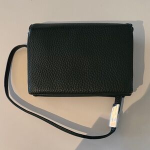 AUX Green Leather Crossbody Bag